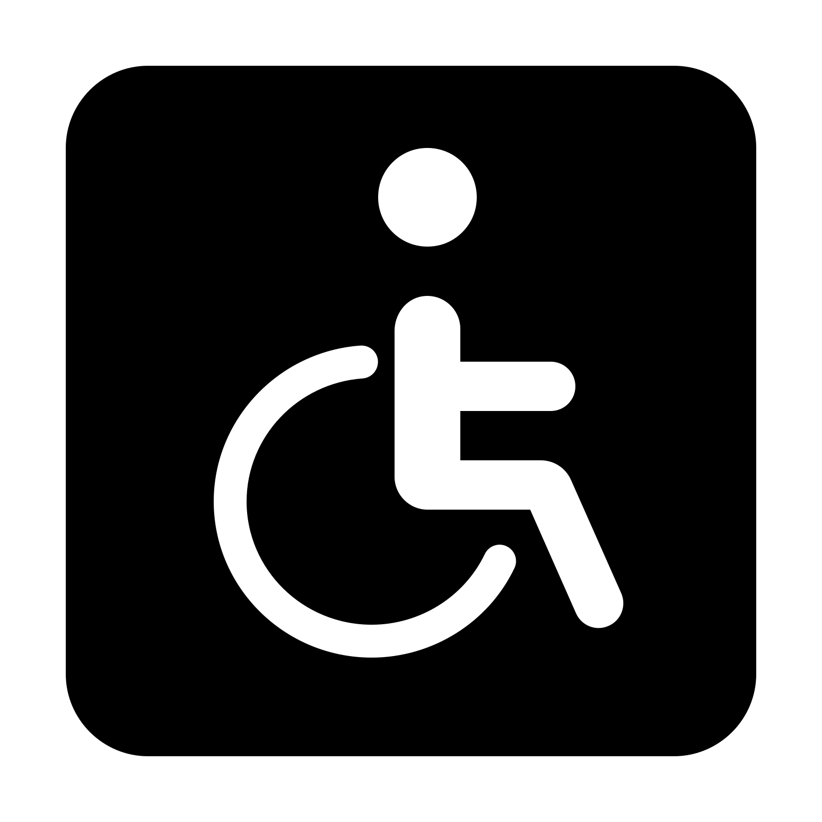 Disabled Handicap Symbol Png Transparent Image Download Size 1600x1600px