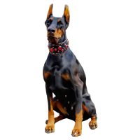 Dobermann dog PNG
