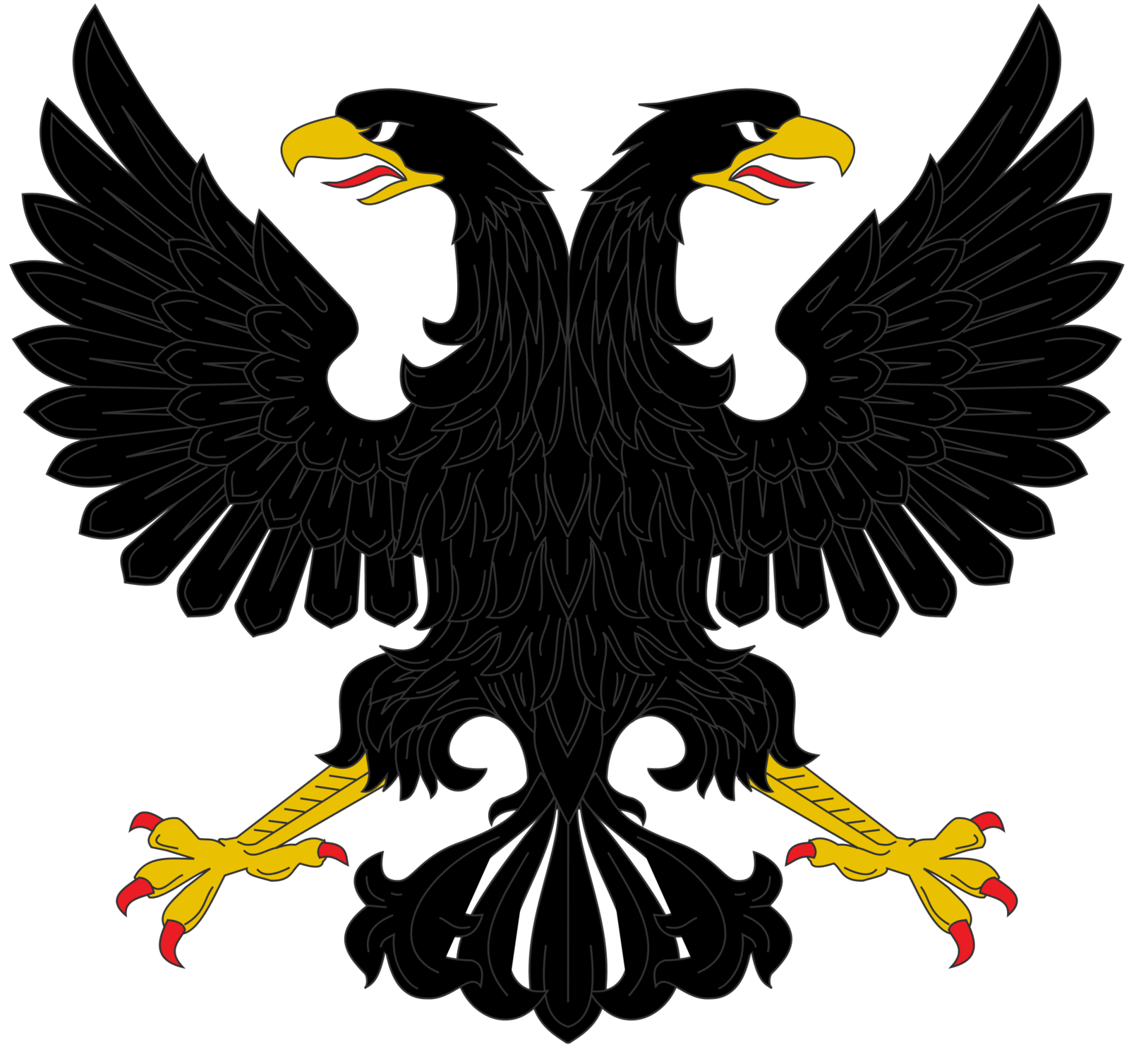 Eagle black logo PNG image, free download