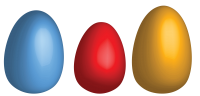 Colored eggs PNG image