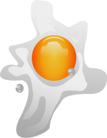 Fried egg PNG image