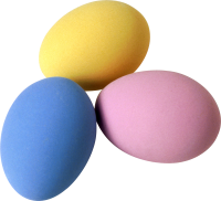 Colorful eggs PNG image