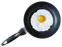 Яйцо на сковородке PNG фото