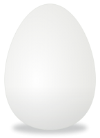 White egg PNG image