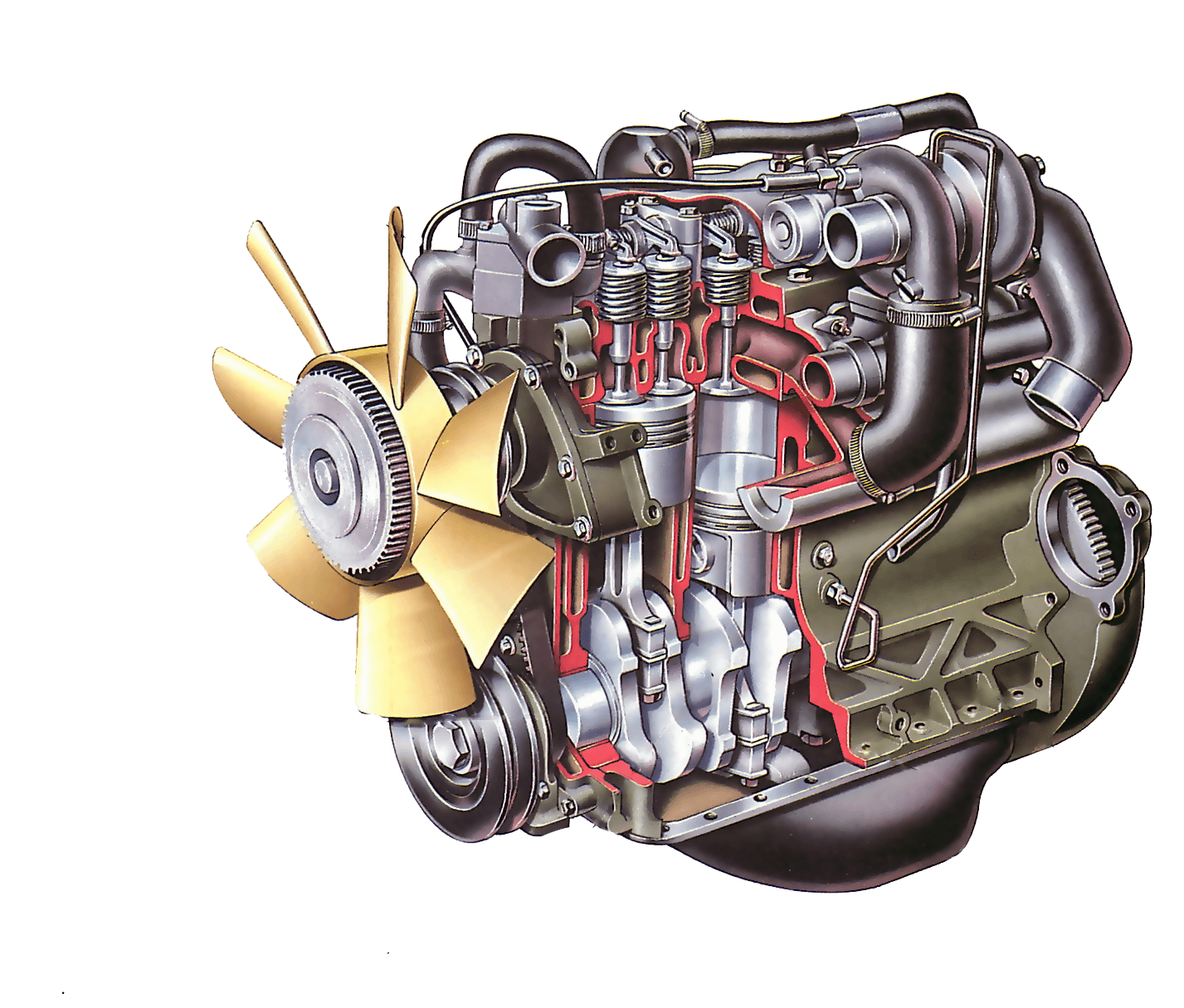 Engine Motor PNG Transparent Image Download Size 1427x1215px