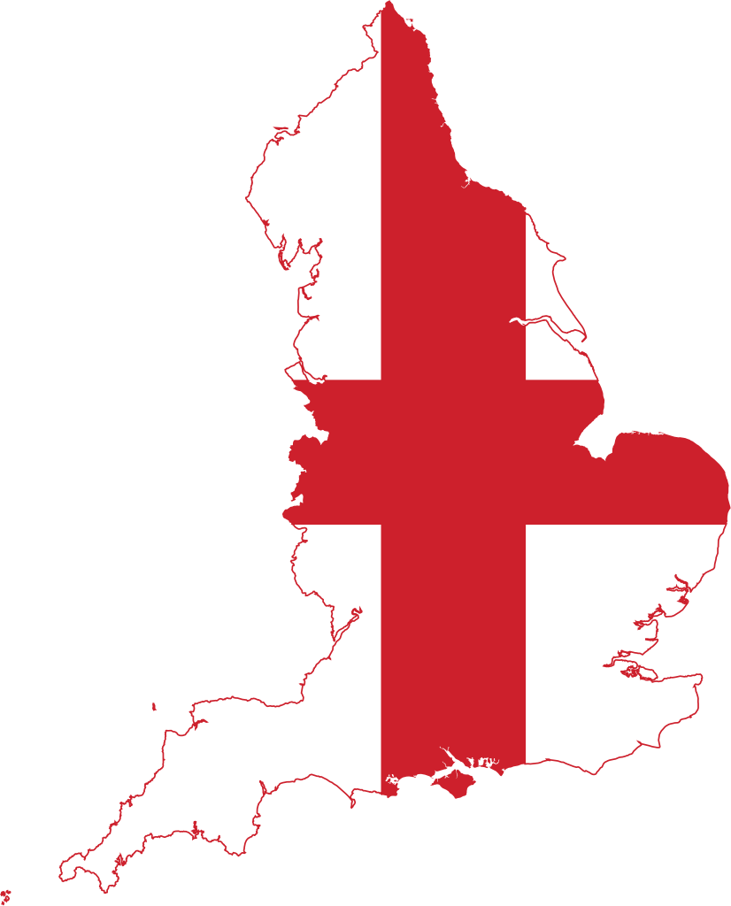 Англия карта PNG