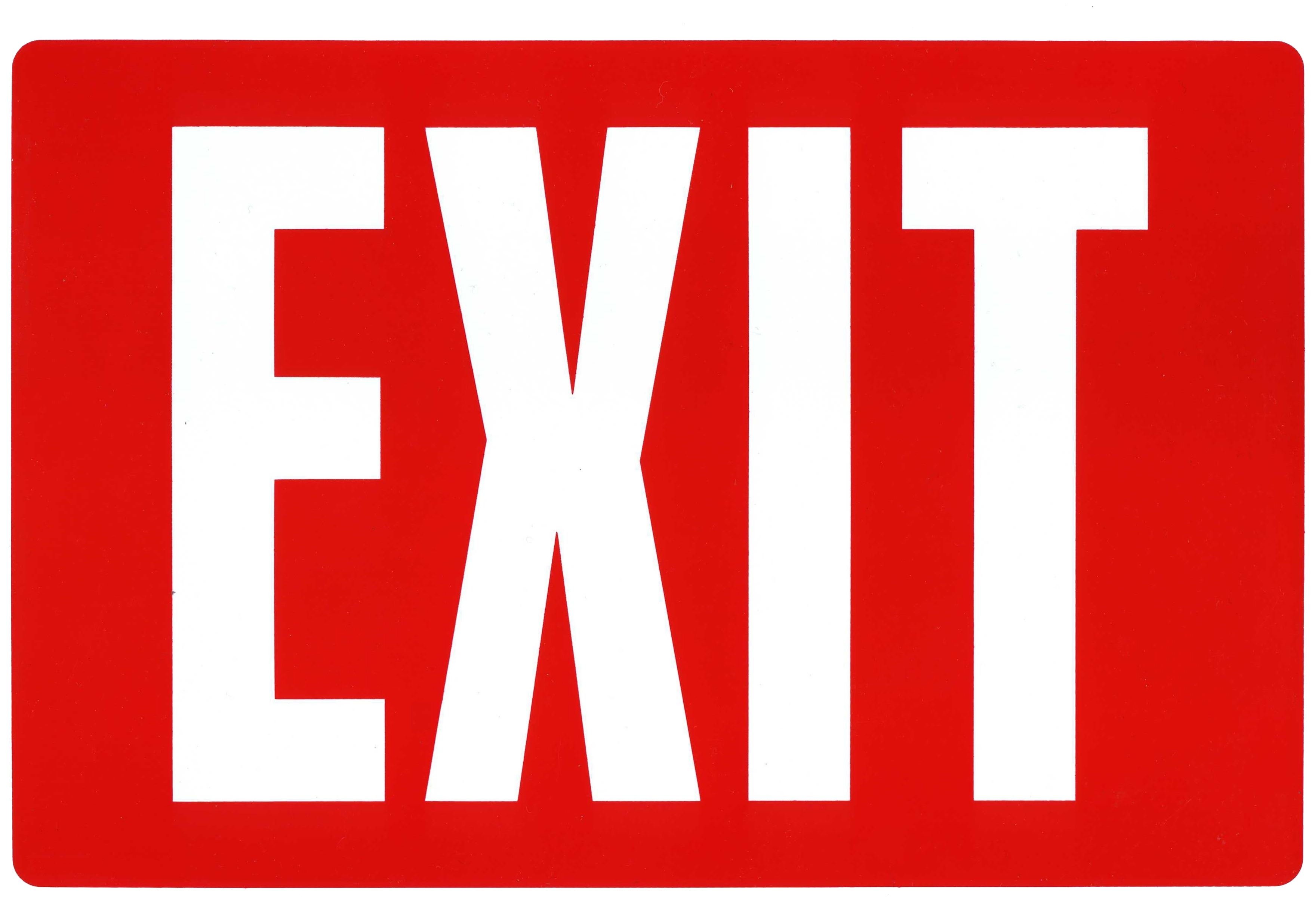 Exit Signs Free Printable