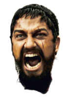 Sparta face PNG image