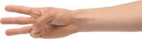 three fingers PNG image