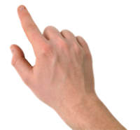 Finger touch PNG image