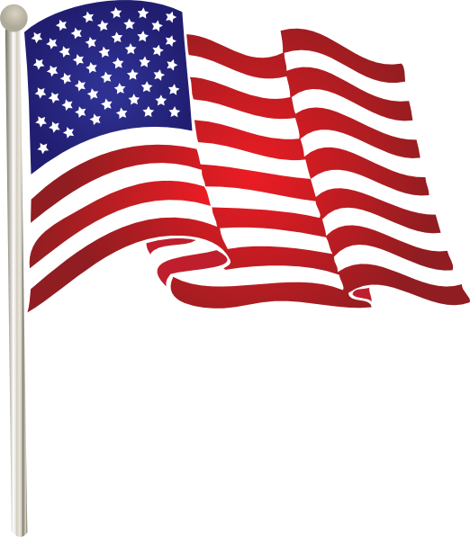 USA flag PNG transparent image download, size: 522x597px