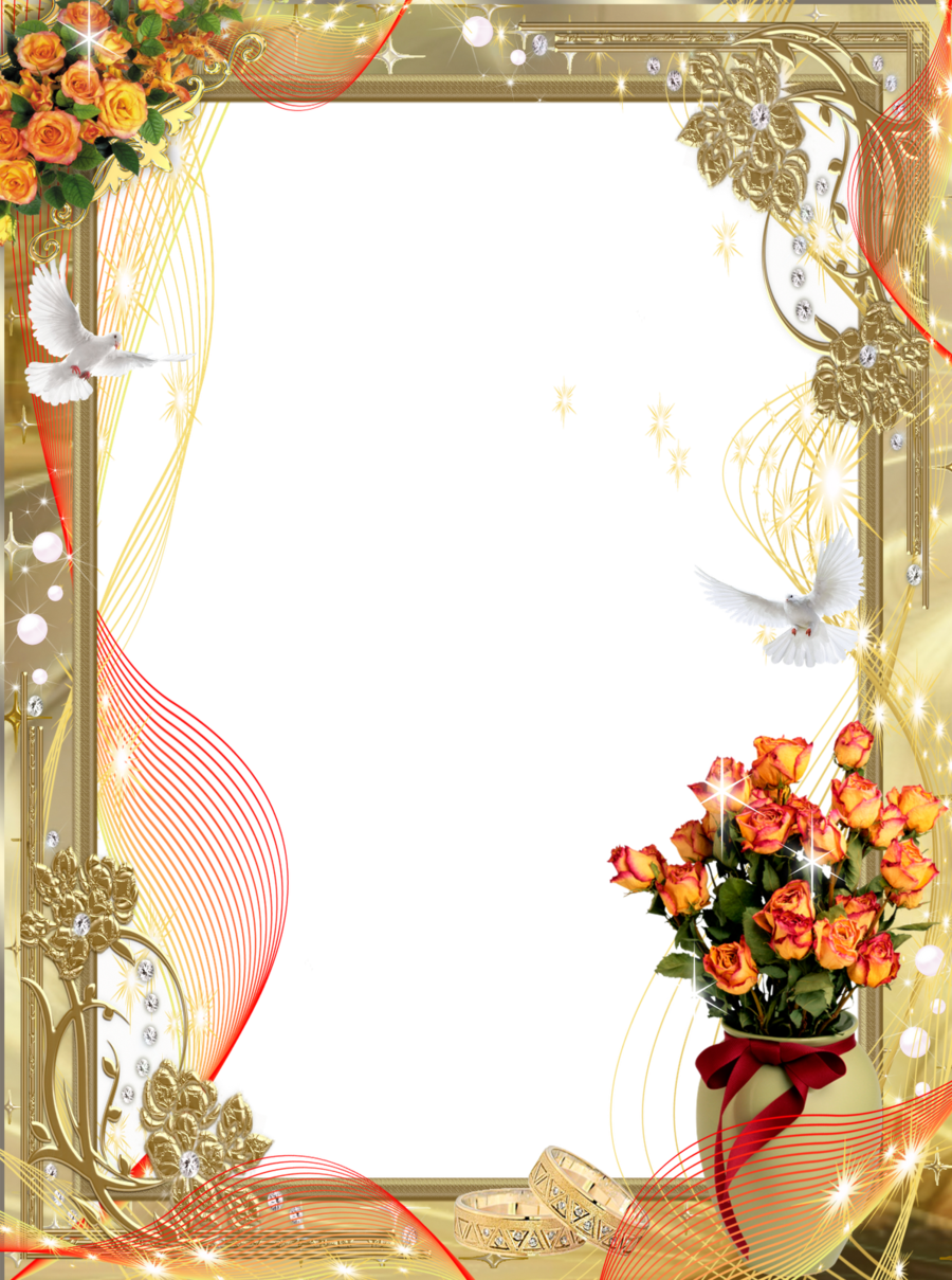 Floral frame PNG