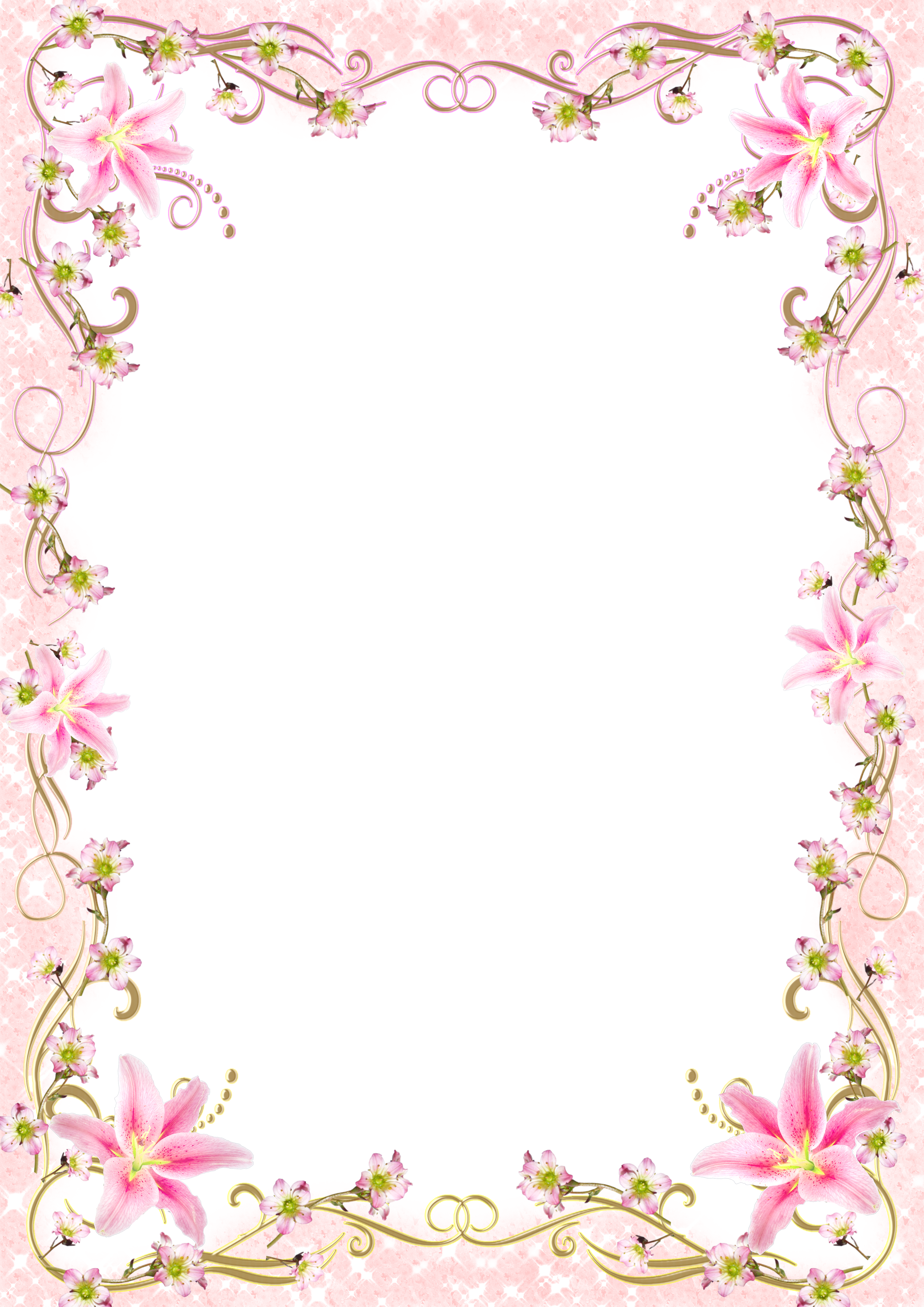 flowers frames and borders png