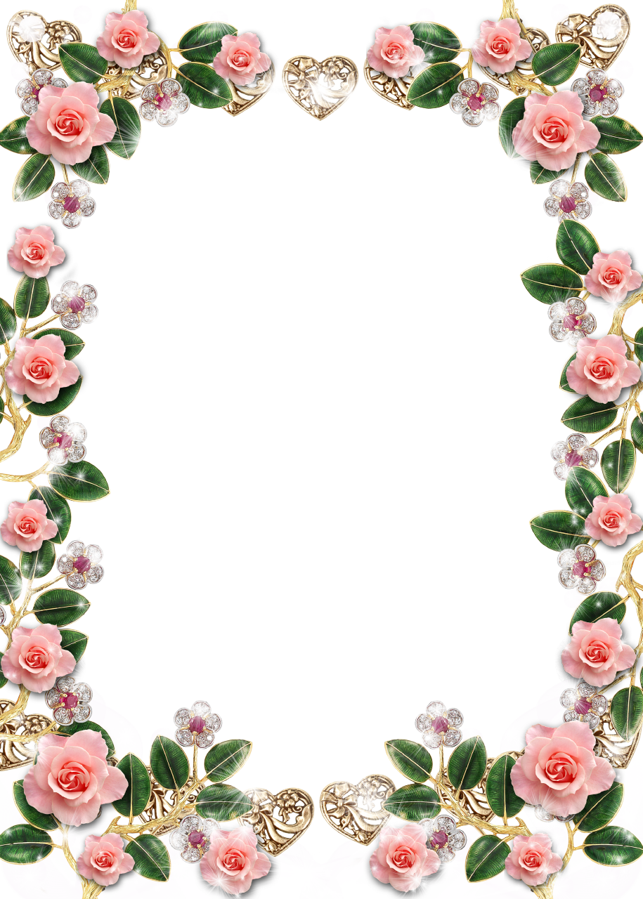 Floral frame PNG