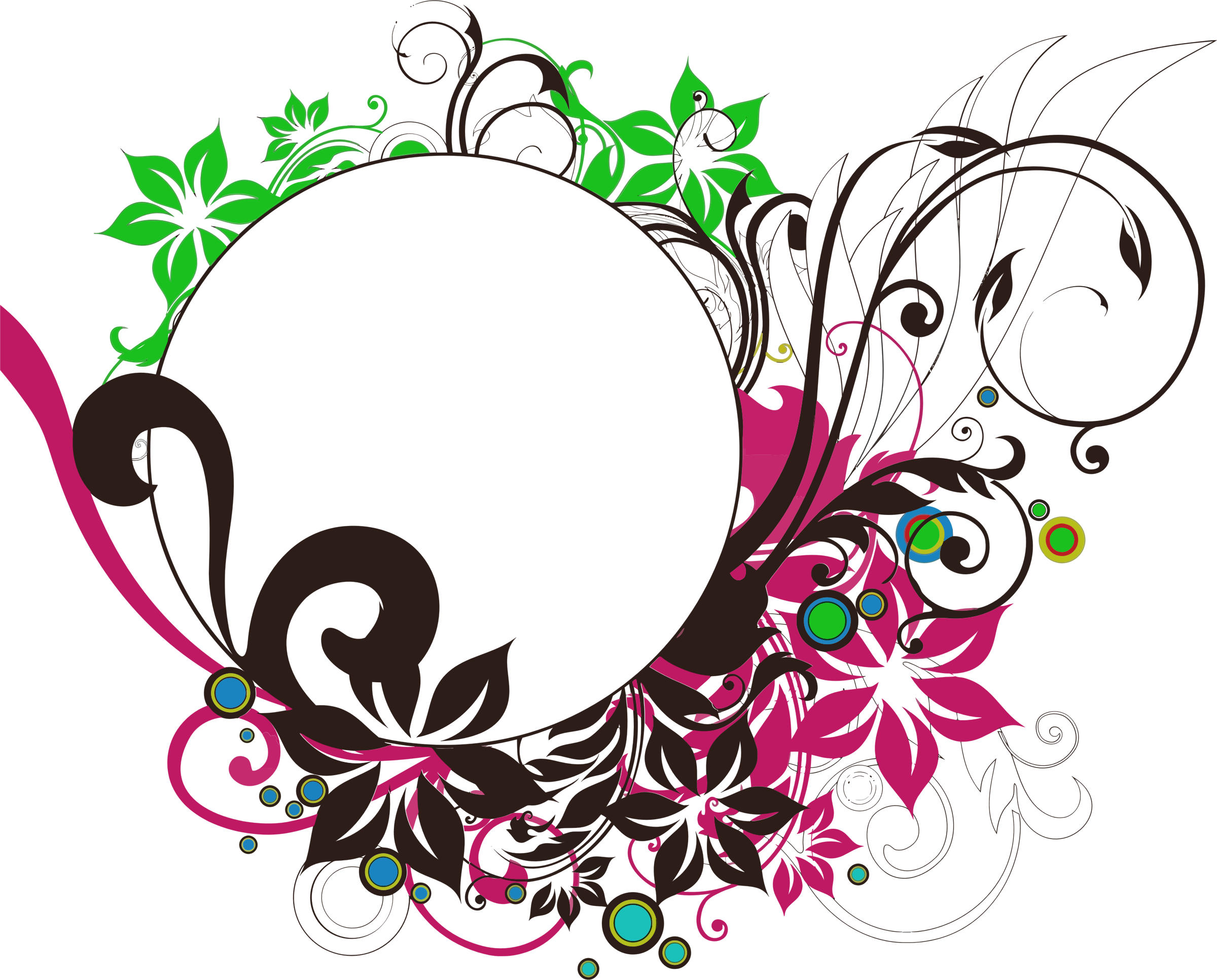 Download Floral frame PNG