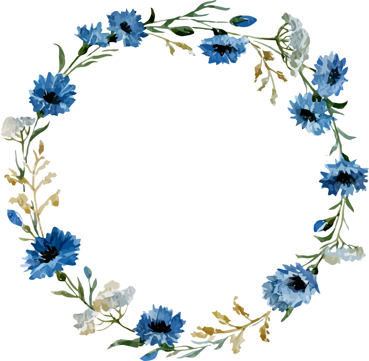 Floral frame PNG