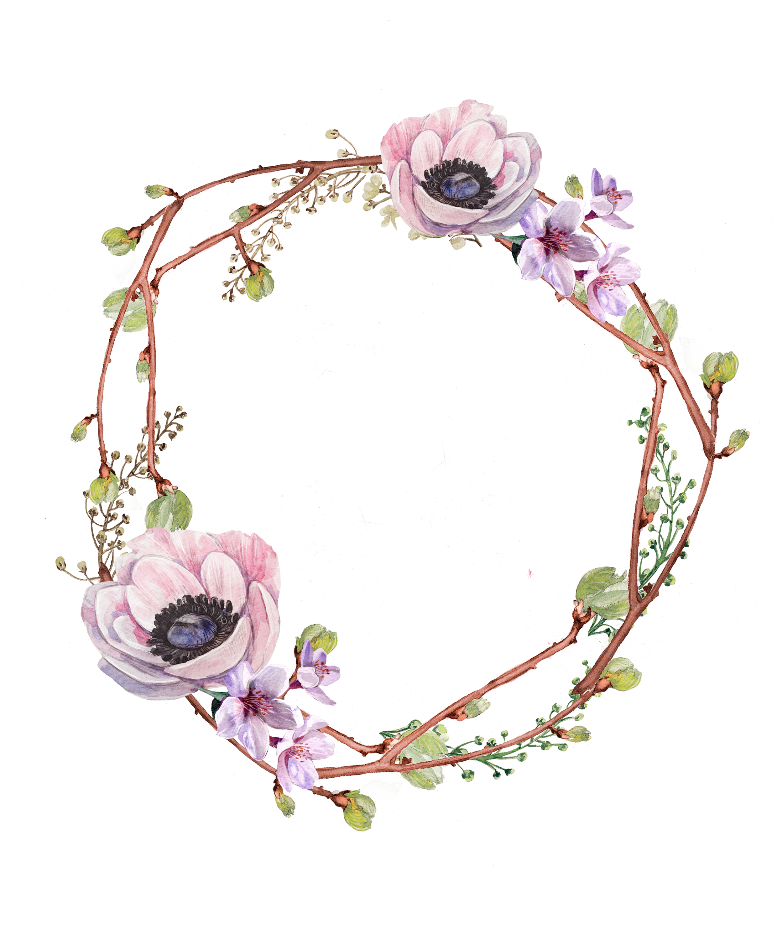 Floral frame PNG transparent image download, size: 2480x2963px