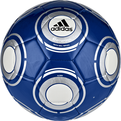 Blue football ball PNG image