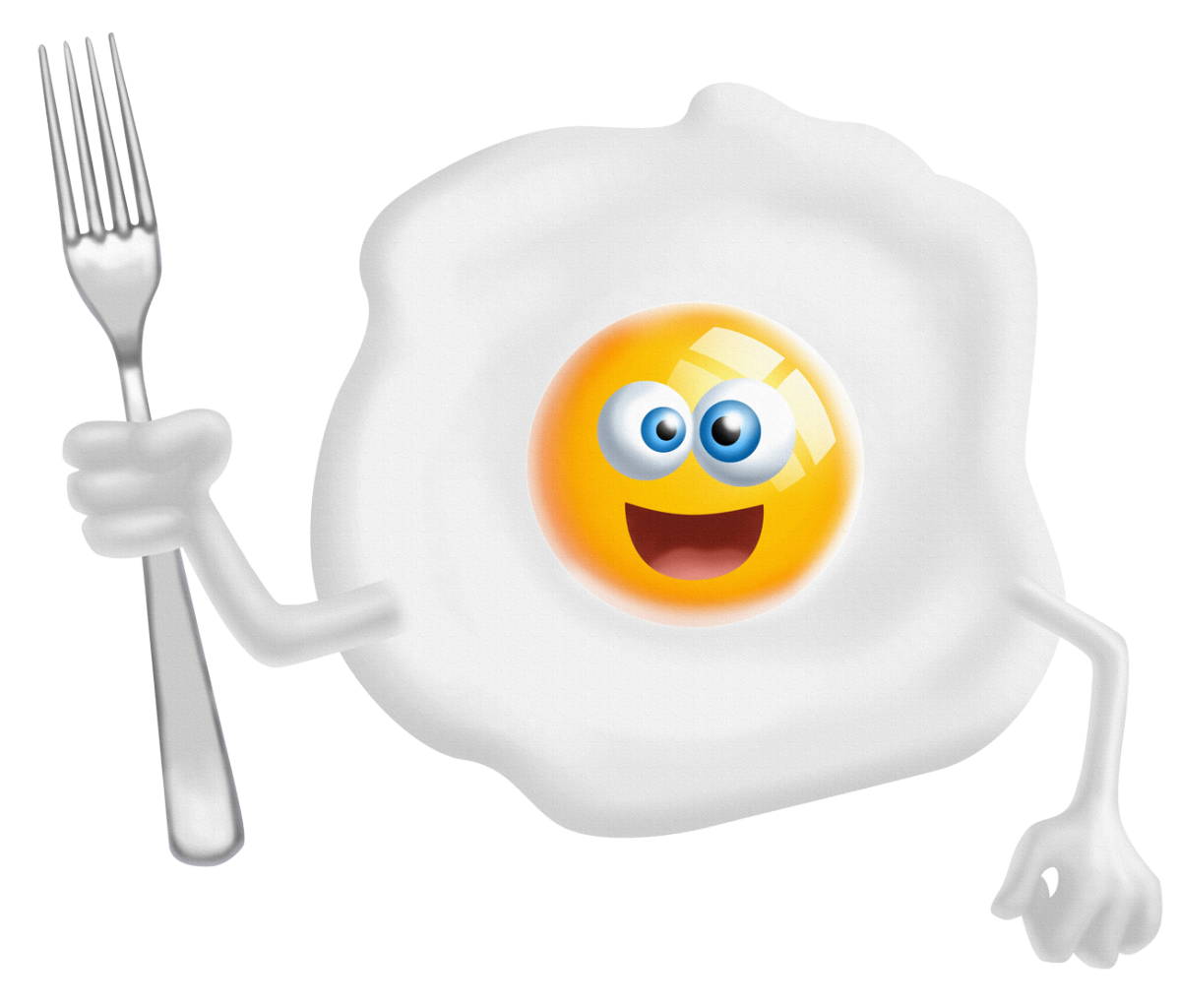 Fried egg PNG transparent image download, size: 500x443px