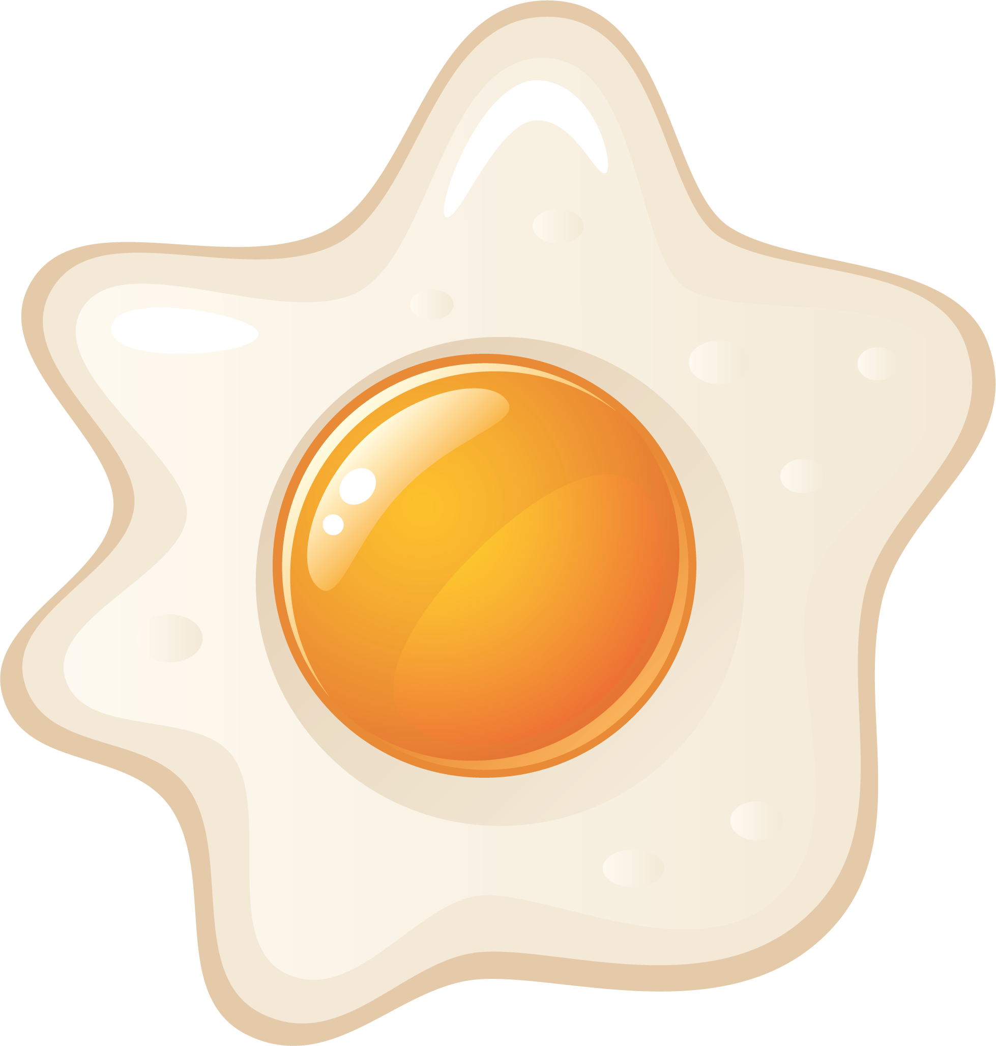 Fried egg PNG transparent image download, size: 500x443px