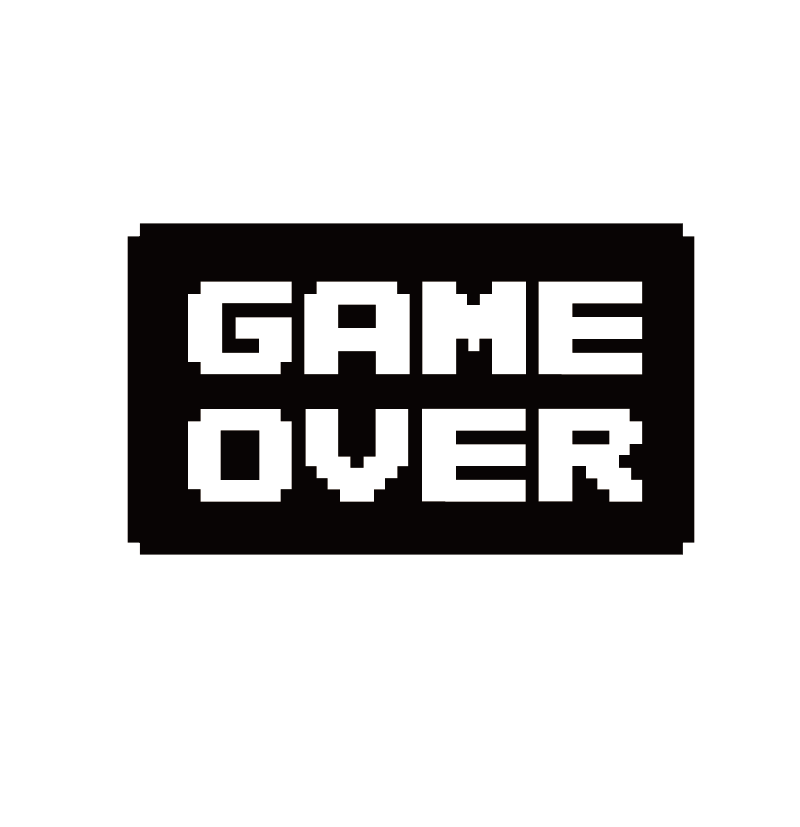 Juego terminado PNG, Game over PNG