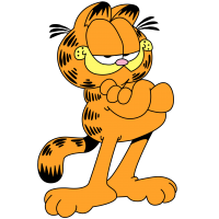 Garfield PNG drawing