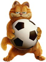 Garfield PNG with ball
