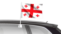 Georgia flag on car PNG