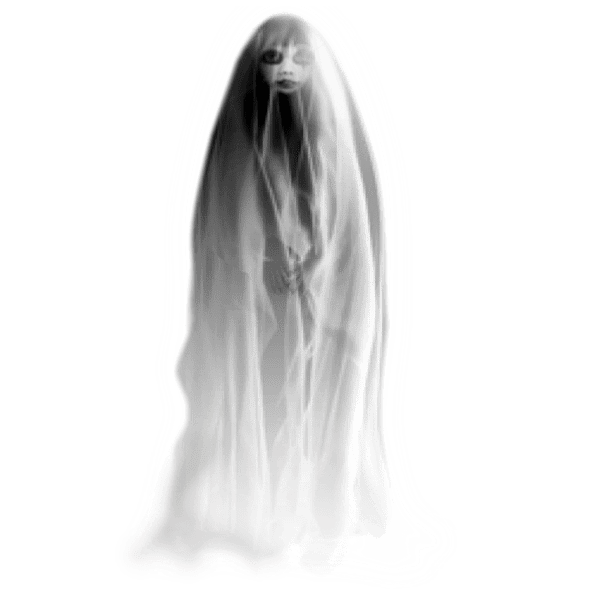 creepy ghost figure