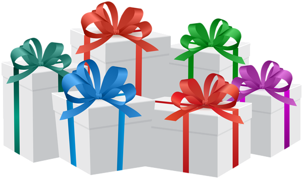 Gifts boxes PNG transparent image download, size: 600x354px