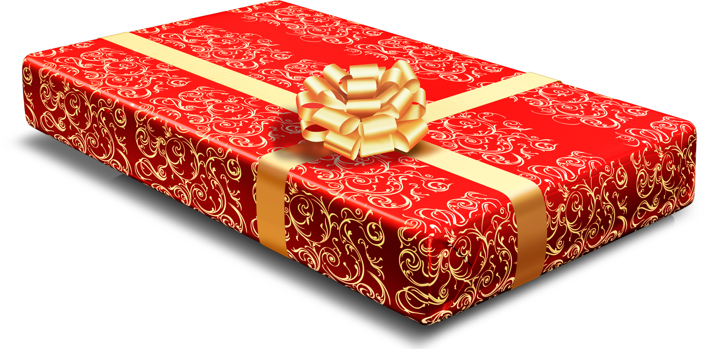 Подарок красная коробка PNG