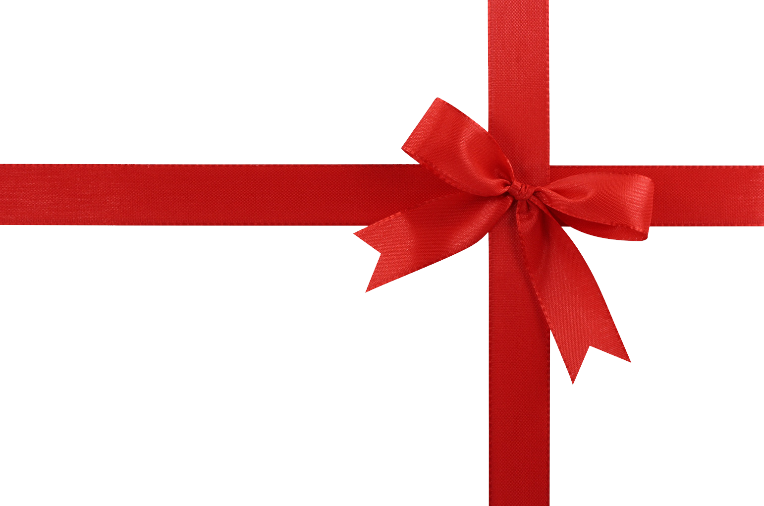 Gift red ribbon PNG image