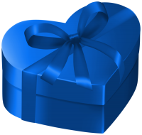 Подарок коробка в форме сердца PNG
