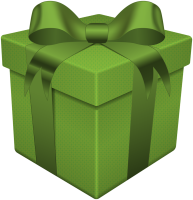 green gift box PNG