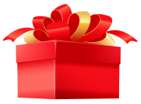 Red gift box PNG