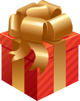 Gift red box PNG image
