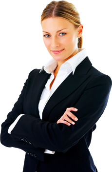 Business woman girl PNG image