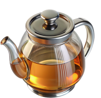 Glass teapot PNG