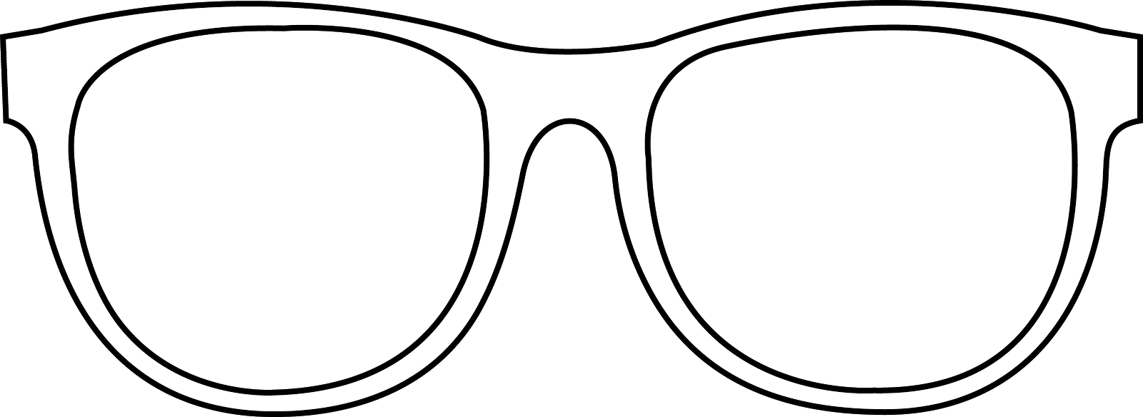 Glasses PNG transparent image download, size: 1600x584px