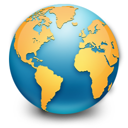 Globe PNG transparent image download, size: 256x256px
