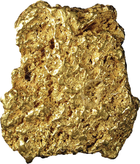 Gold nugget PNG image