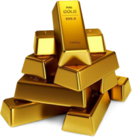 Золото слитки PNG