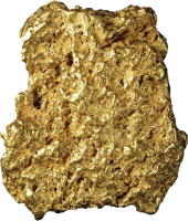 Gold nugget PNG image