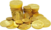 Золото монеты PNG