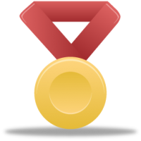 Gold medal PNG