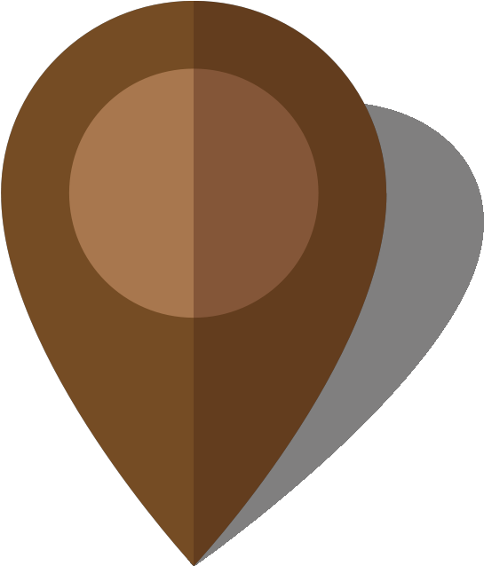 brown Google Maps pin PNG