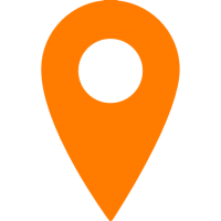 orange Google Maps pin PNG