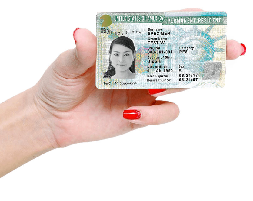 Green card PNG transparent image download, size 835x665px