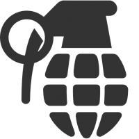 Граната силуэт лого PNG фото