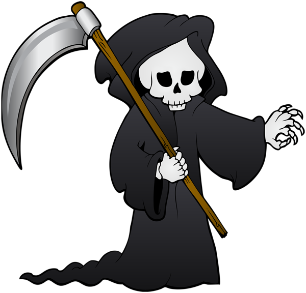 Grim Reaper PNG transparent image download, size: 600x576px